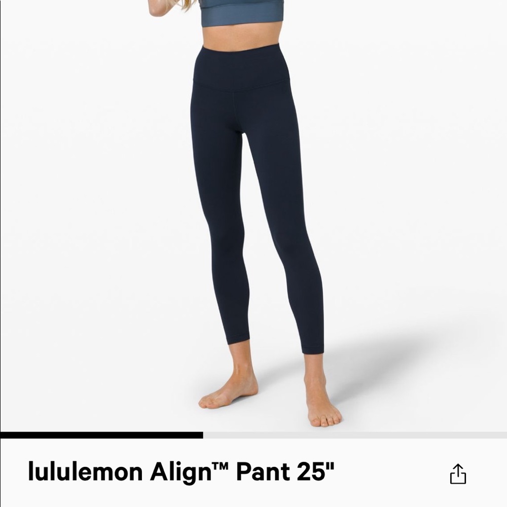 Navy align pants size 4 NWT 75 on 🅿️